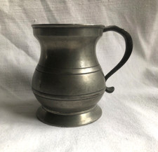 Antique Pewter Measure Half