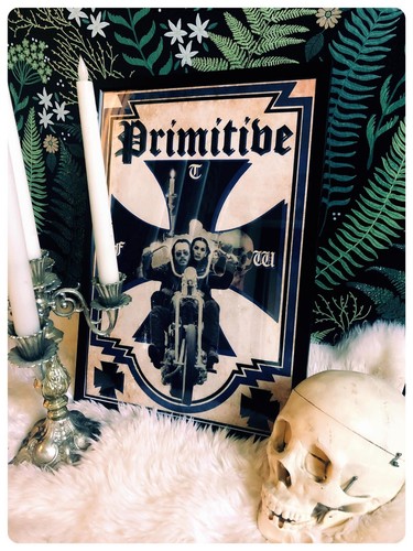 Primitive biker poster - primitive,