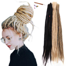 100% Human Hair Dreadlocks Extensions 20" SE Dreads Human Hair Braids Dread Locs