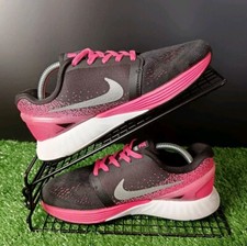 NIKE - LUNARGLIDE 7 - UK3/US3.5Y/EU35.5 - 747966-001 - BLACK / PINK