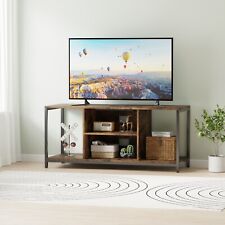 TV Stand TV Console Storage Cabinet Rustic Brown For Living Room Up to 50" TV