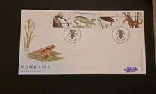 Great Britain First Day Cover - 2001 'Pond Life' - Oundle Postmark