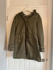 Kaliko Khaki Faux Fur Hooded