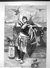 Old Antique Print 1893 Advertisement Geraudels Pastilles Norway Pine Tar 19th