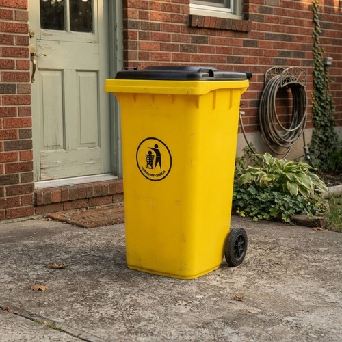 Compact 120l yellow wheelie - 120l,