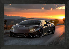 Lamborghini Car Auto Framed