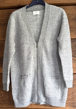 Ladies Soft, Long Length Ribbed Knit Cardigan by Papaya - Size 22 - 24