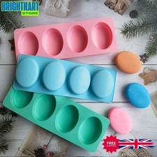 Hole oval silicone soap mold - oval,