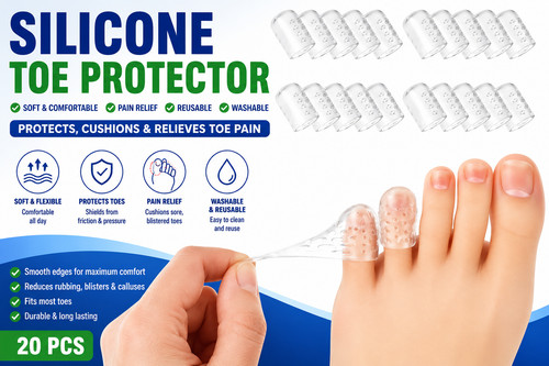 20pcs silicone toe protectors - 20pcs,