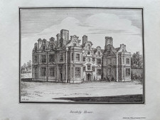1800 Antique Print; Swakeleys House, Ickenham, London by Lysons