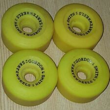 G&S - Skateboard Wheels - Yellow  - 65mm 95a - Vintage '80s Old School