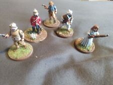 5 PAINTED 28mm FIGURES, VICTORIAN ADVENTURERS FREE UK POST