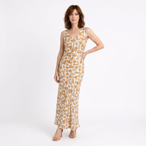 Aware floral midi dress uk8 - aware,