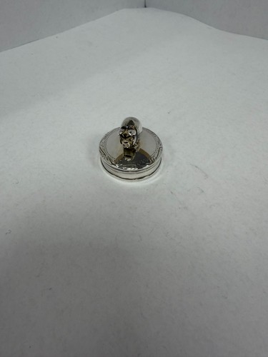 Solid sterling silver pill box - pill,