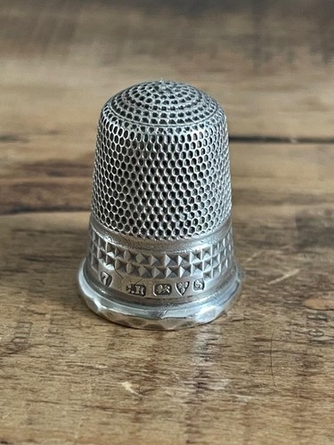 Sterling silver thimble - silver,