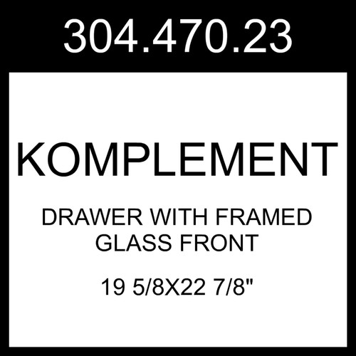 Ikea komplement drawer with - ikea,