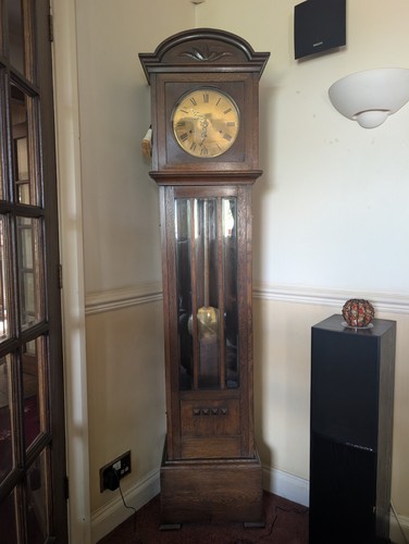 Working vintage oak longcase - working,