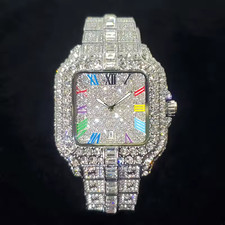 NEW Iced Out Diamond Watch for