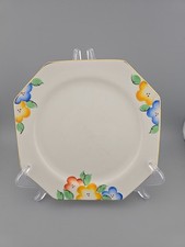 Vintage Art Deco Octagonal Handpainted By Paragon F1864 Side Bread Plate 6½