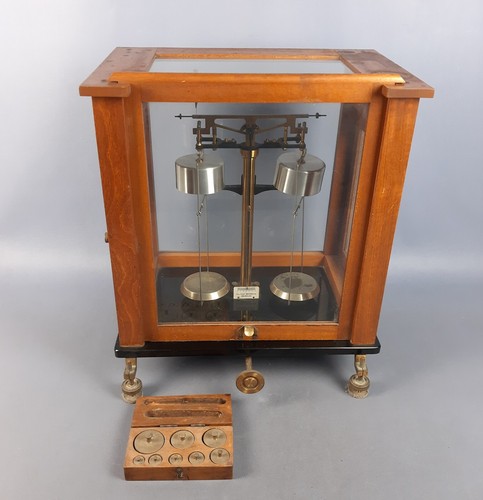 Antique pharmacy scale - antique, wood