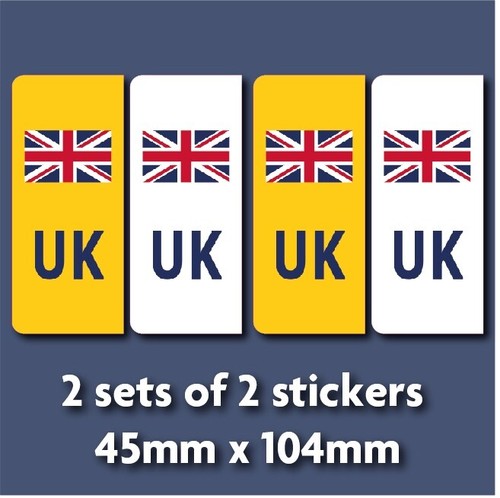 Sticker white yellow - uk,