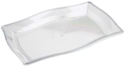 Plastic food serving plates - plastic,
