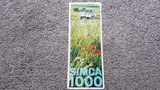 SIMCA 1000 SALES BROCHURE