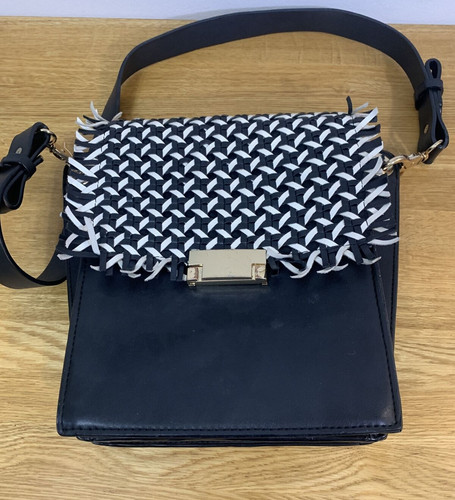 Zara ladies black faux leather