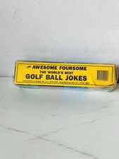 New Set of 4 Cloud-Flite Explorer Joke Gag Golf Balls — Novelty Fun, White, 