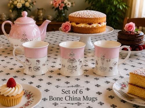 Set bone china tankard - bone,