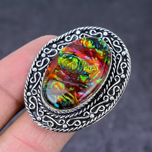 Ammolite gemstone 925 sterling - ammolite,