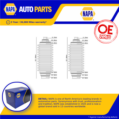 Steering rack boot fits - steering,