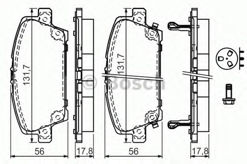 Fits bosch 986 494 136 - 0,