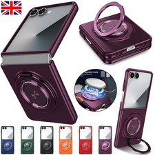 For Samsung Galaxy Z Flip 7 6 5 4 Magnet Shockproof Case Rotate Ring Stand Cover