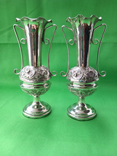A pair of sterling silver
