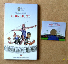 ROYAL MINT 2012 Olympic 50p Sports Album complete with coins and medallion