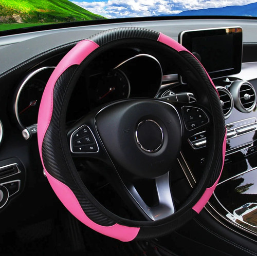 Carbon fiber steering wheel - pu,