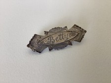 Silver BETTY Name Brooch