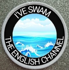 3" Ive Swam The English Channel Iron / Sew On Sublimation Patch Badge Swimming