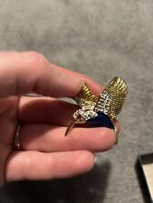 Vintage humming bird brooch