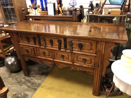 Antique oriental altar table - oriental,
