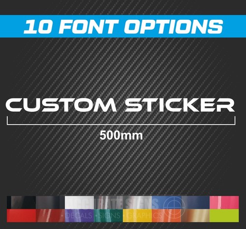500mm custom name sticker - 500mm,