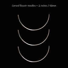 Crafty Hand Sewing Needles Curved Repair Quilting 2” Sew Needle 50mm x3