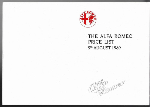 Alfa romeo price list - romeo,