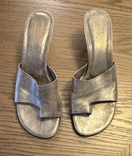 Donald J Pliner Gold Slip On