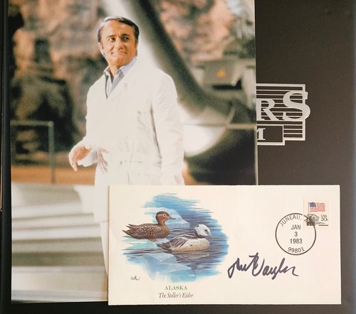Robert vaughan signed fdc - robert, vaughan.