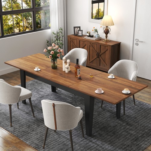 Walnut dining table 106 - walnut, ,106.3