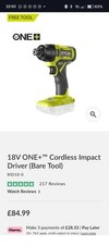 Ryobi 18V ONE+ RID18-0