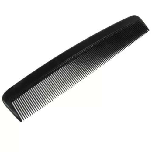 Black plastic unisex - plastic, hair