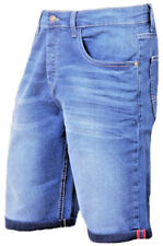 Mens Denim Shorts Stretch Slim